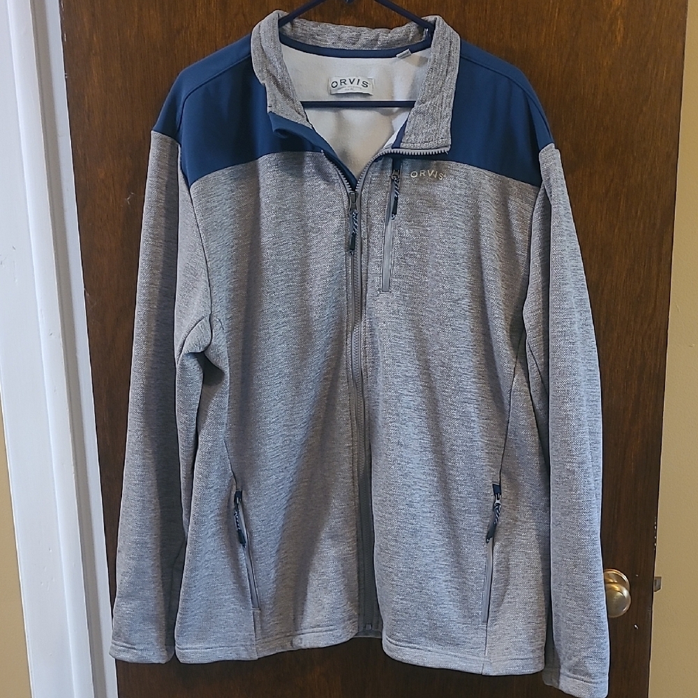 Orvis Heather Gray and Navy Jacket